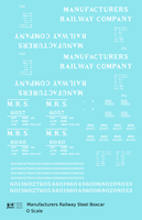 Manufacturers Railway Steel Boxcar White MRS