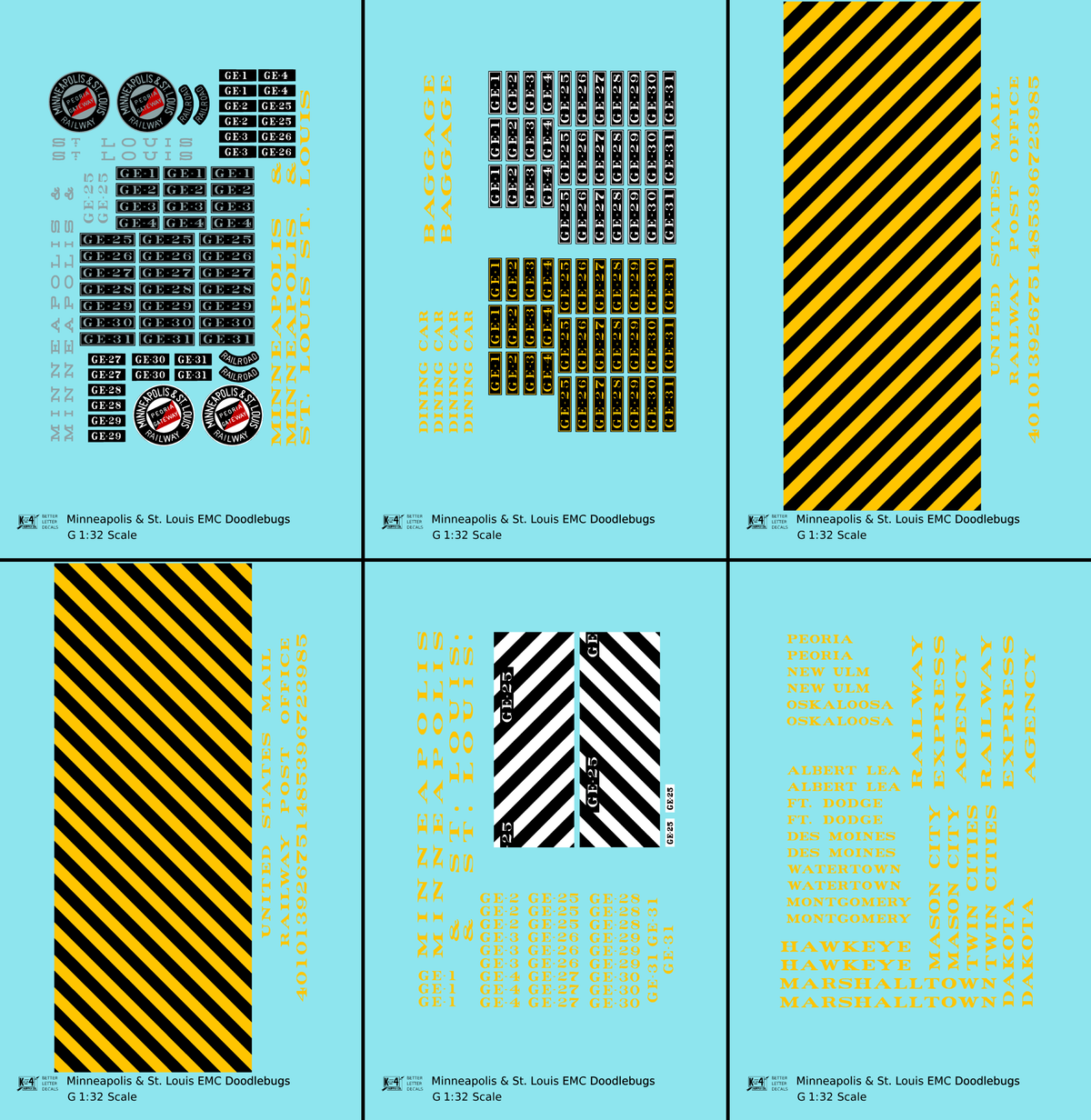 Minneapolis and St Louis Doodlebug and Heavyweight Passenger Car Yellow