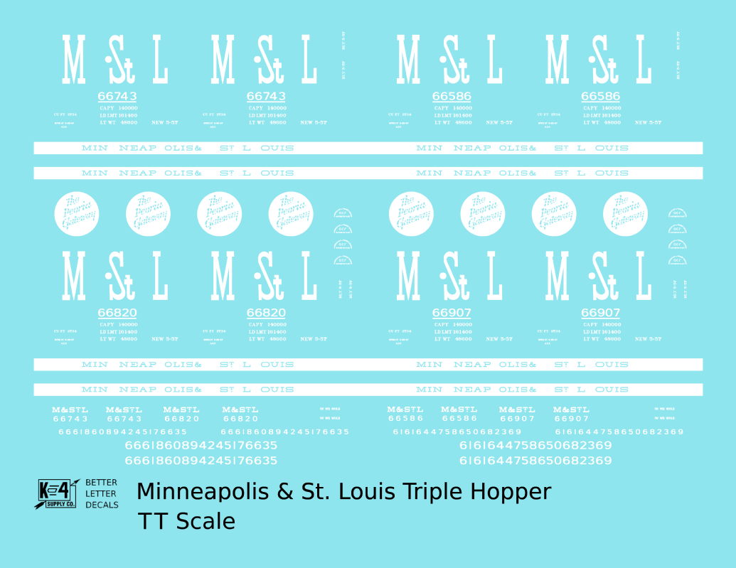 Minneapolis and St Louis Three Bay Hopper MSTL