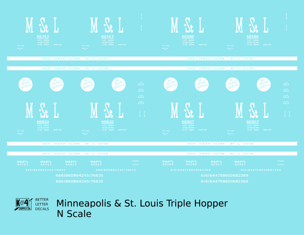 Minneapolis and St Louis Three Bay Hopper MSTL