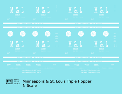 Minneapolis and St Louis Three Bay Hopper MSTL