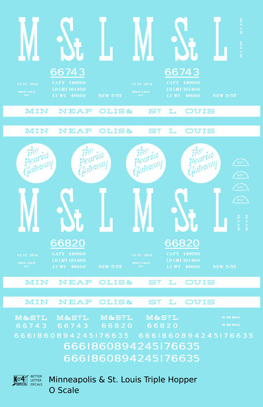Minneapolis and St Louis Three Bay Hopper MSTL