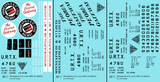 Minneapolis and St Louis Wood Ice Reefer Black White and Red Peoria Gateway - Decal - Choose Scale