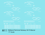 Midland Terminal Railway 34 Ft Boxcar White Colorado
