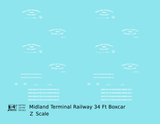 Midland Terminal Railway 34 Ft Boxcar White Colorado