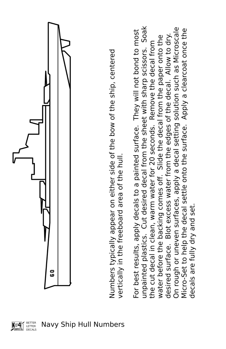 Navy Ship Hull Numbers White and Black - Decal - Choose Size – K4 ...