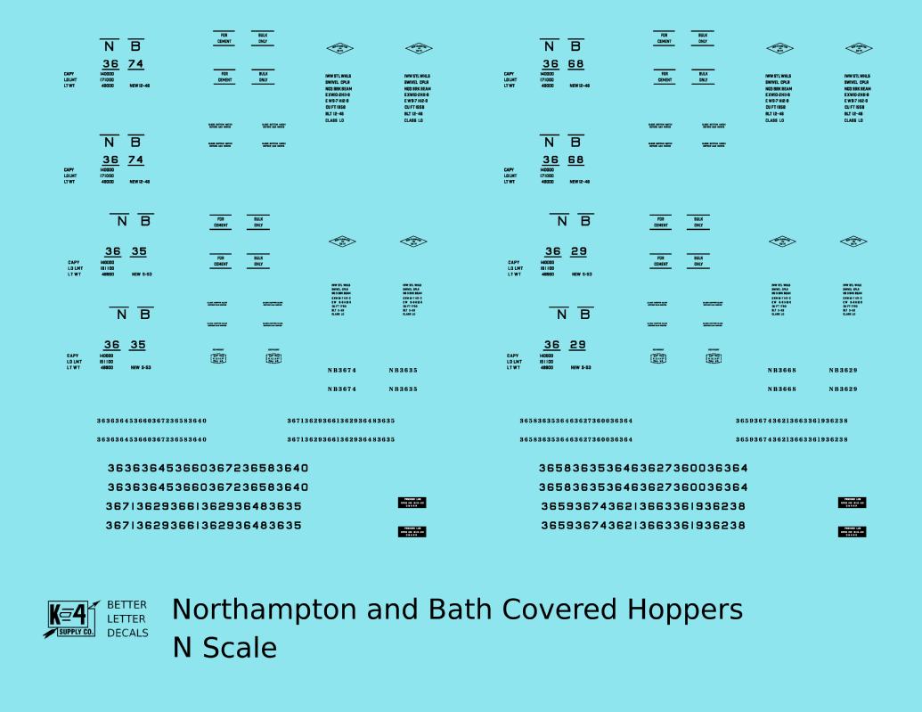 Northampton and Bath Covered Hopper Black