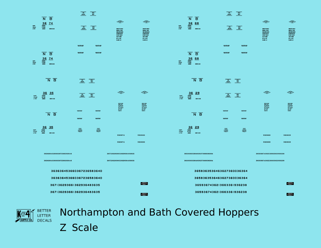 Northampton and Bath Covered Hopper Black