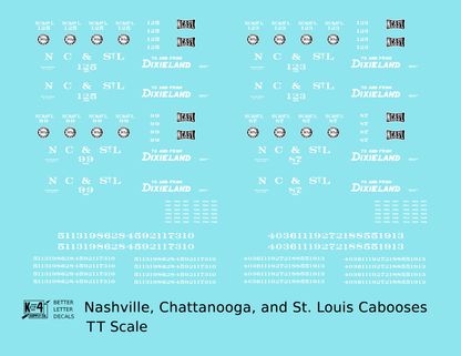 Nashville, Chattanooga and St Louis Caboose White NC&StL
