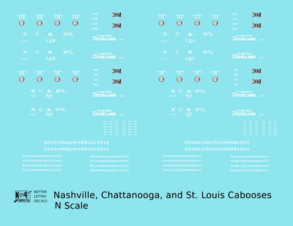 Nashville, Chattanooga and St Louis Caboose White NC&StL