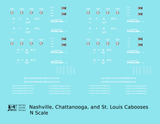 Nashville, Chattanooga and St Louis Caboose White NC&StL