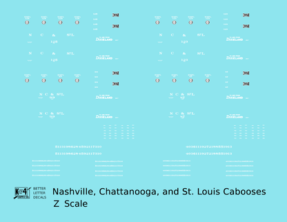 Nashville, Chattanooga and St Louis Caboose White NC&StL