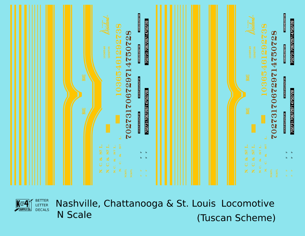 Ncstl Diesel Locomotive Yellow For Tuscan Locomotives
