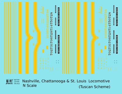 Ncstl Diesel Locomotive Yellow For Tuscan Locomotives