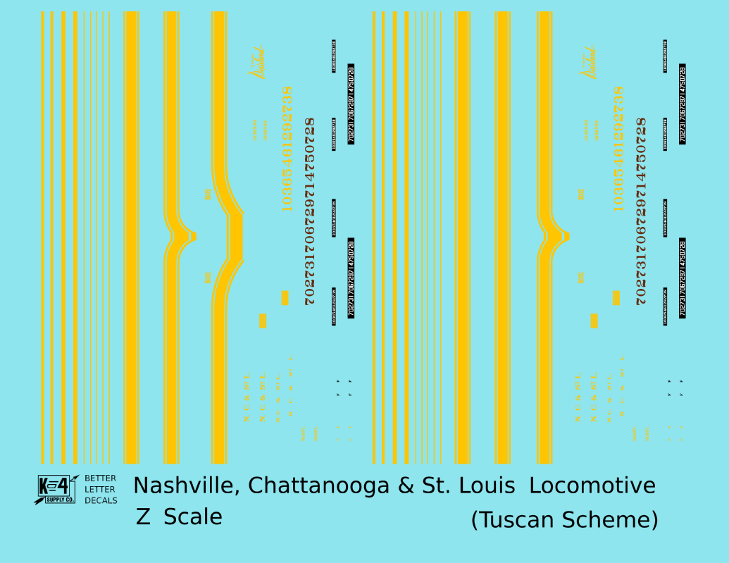 Ncstl Diesel Locomotive Yellow For Tuscan Locomotives