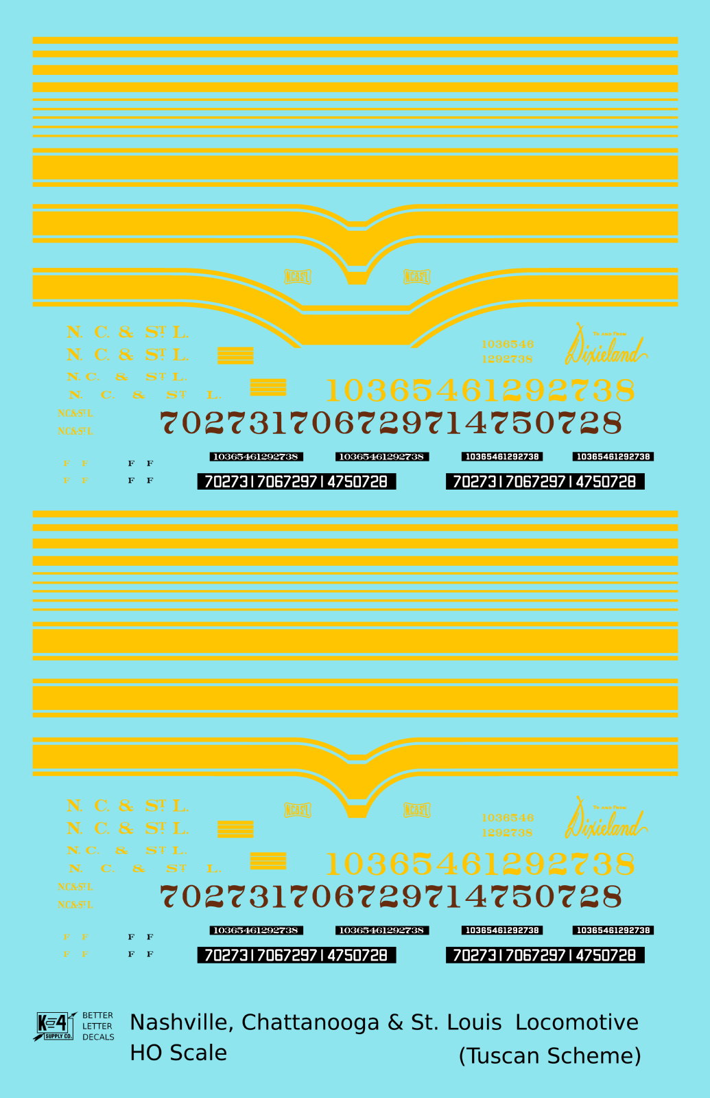 Ncstl Diesel Locomotive Yellow For Tuscan Locomotives