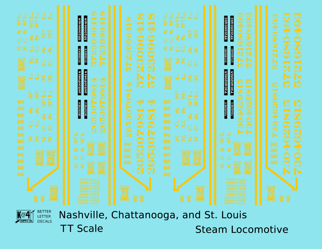 Nashville, Chattanooga and St Louis Steam Locomotive NC&StL