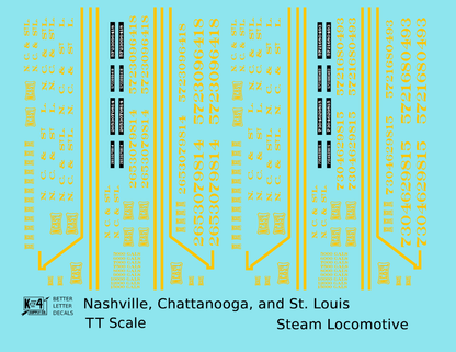 Nashville, Chattanooga and St Louis Steam Locomotive NC&StL