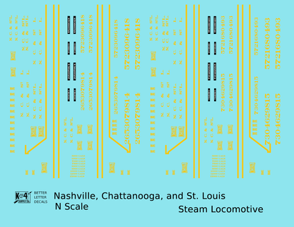 Nashville, Chattanooga and St Louis Steam Locomotive NC&StL