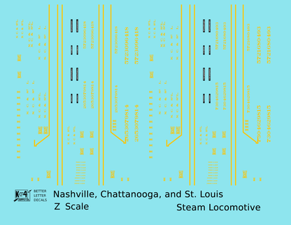 Nashville, Chattanooga and St Louis Steam Locomotive NC&StL