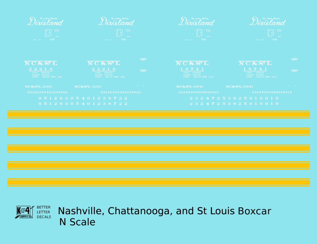 Nashville, Chattanooga & St Louis 40 Ft Boxcar NC&StL