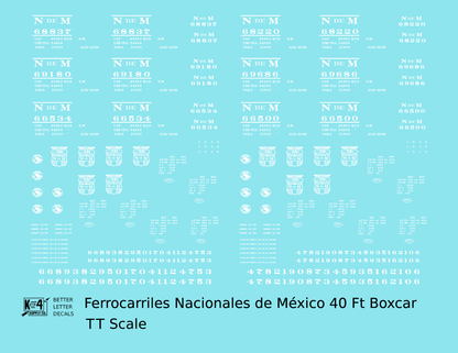 Nacionales De Mexico 40 Ft Boxcar White NDEM