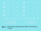 Nacionales De Mexico 50 Ft Boxcar White NDEM