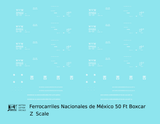 Nacionales De Mexico 50 Ft Boxcar White NDEM