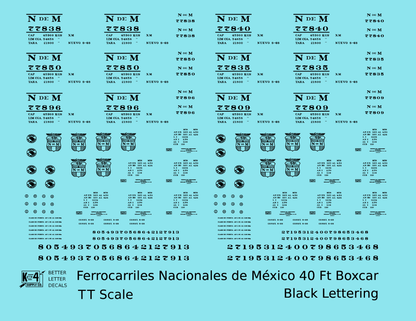 Nacionales De Mexico NDEM 40 Ft Boxcar Black