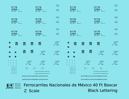 Nacionales De Mexico NDEM 40 Ft Boxcar Black