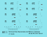 Ferrocarriles Nacionales De Mexico Caboose NDEM Unir Servir