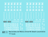 Ferrocarriles Nacionales De Mexico Steam Locomotive NDEM N De M