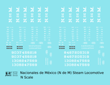 Ferrocarriles Nacionales De Mexico Steam Locomotive NDEM N De M