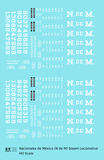 Ferrocarriles Nacionales De Mexico Steam Locomotive NDEM N De M