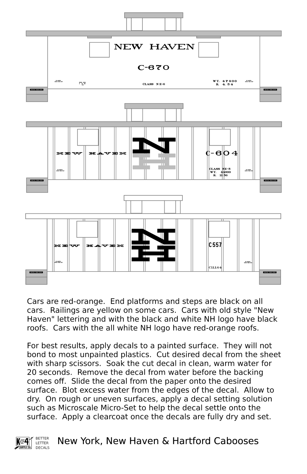 New York, New Haven, and Hartford Caboose White and Black