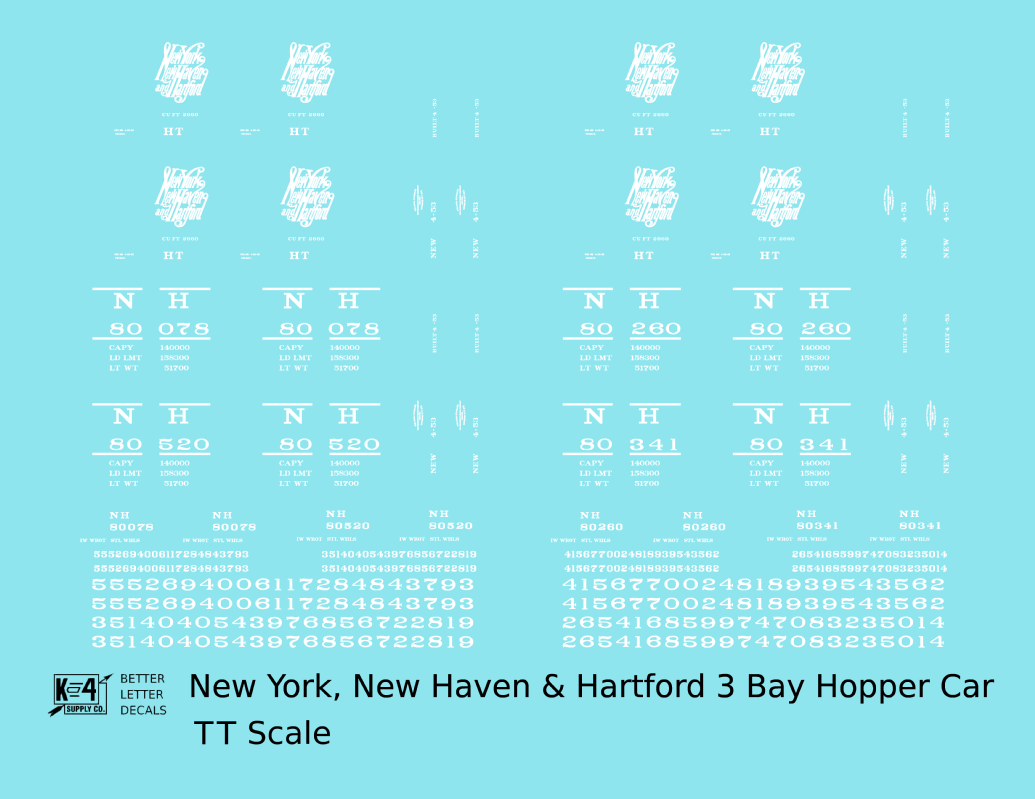 New Haven Triple Hopper White Script Logo