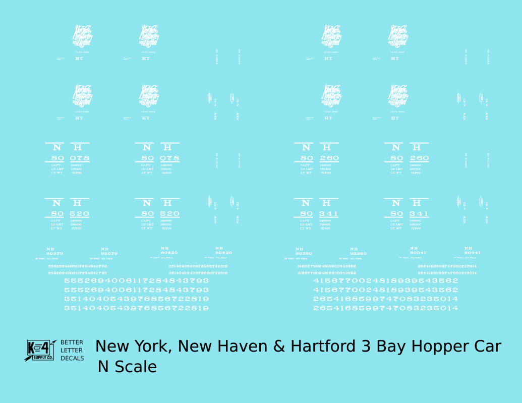 New Haven Triple Hopper White Script Logo