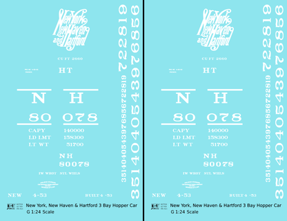 New Haven Triple Hopper White Script Logo