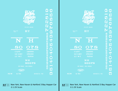 New Haven Triple Hopper White Script Logo