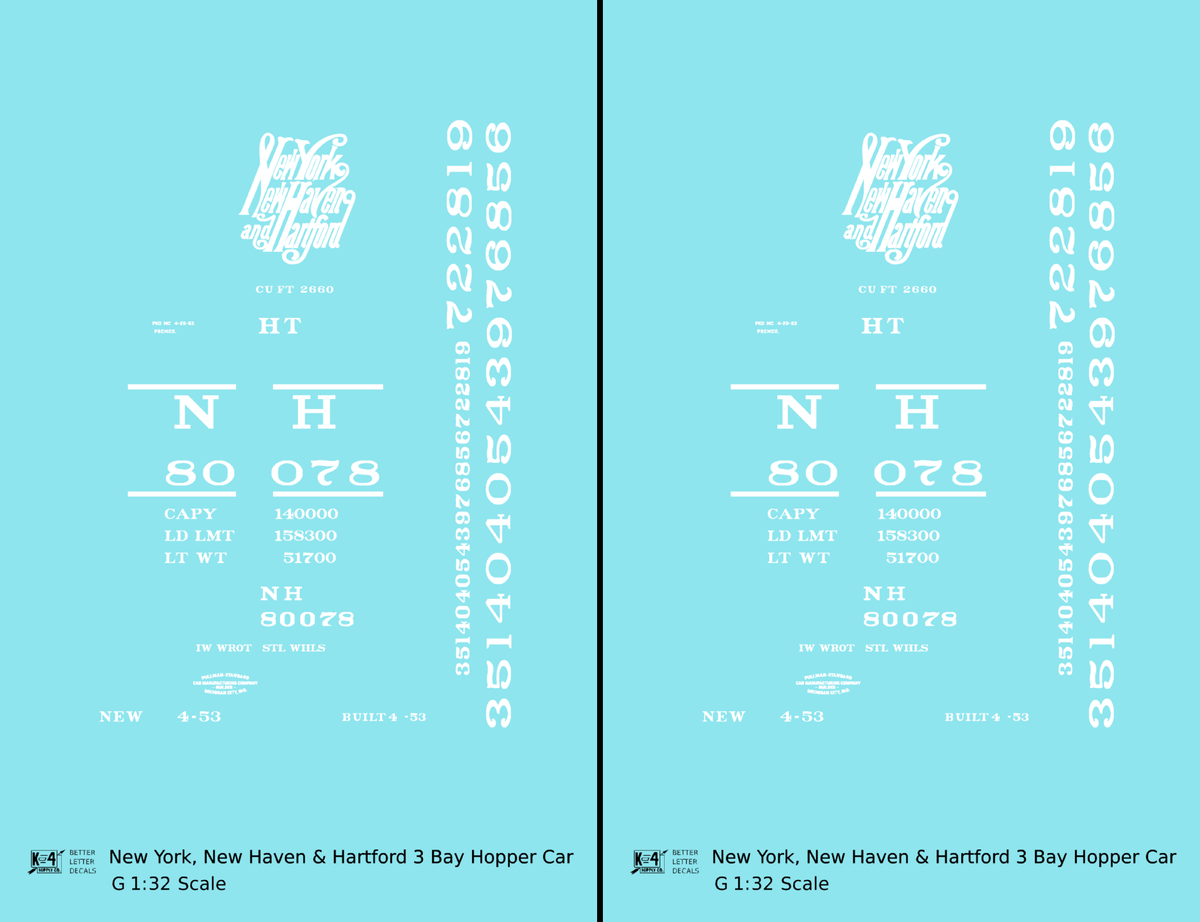 New Haven Triple Hopper White Script Logo
