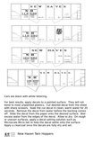 New York, New Haven, and Hartford Ribbed Twin Hopper White HM HM1 HM2 Classes - Decal