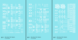New York, New Haven, and Hartford Ribbed Twin Hopper White HM HM1 HM2 Classes - Decal - Choose Scale