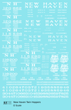 New York, New Haven, and Hartford Ribbed Twin Hopper White HM HM1 HM2 Classes