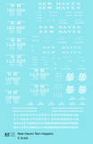 New York, New Haven, and Hartford Ribbed Twin Hopper White HM HM1 HM2 Classes - Decal - Choose Scale