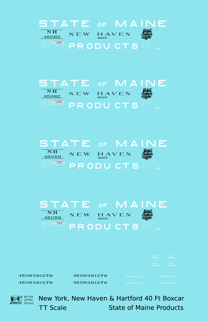 New Haven 40 Ft Insulated Boxcar State Of Maine Products