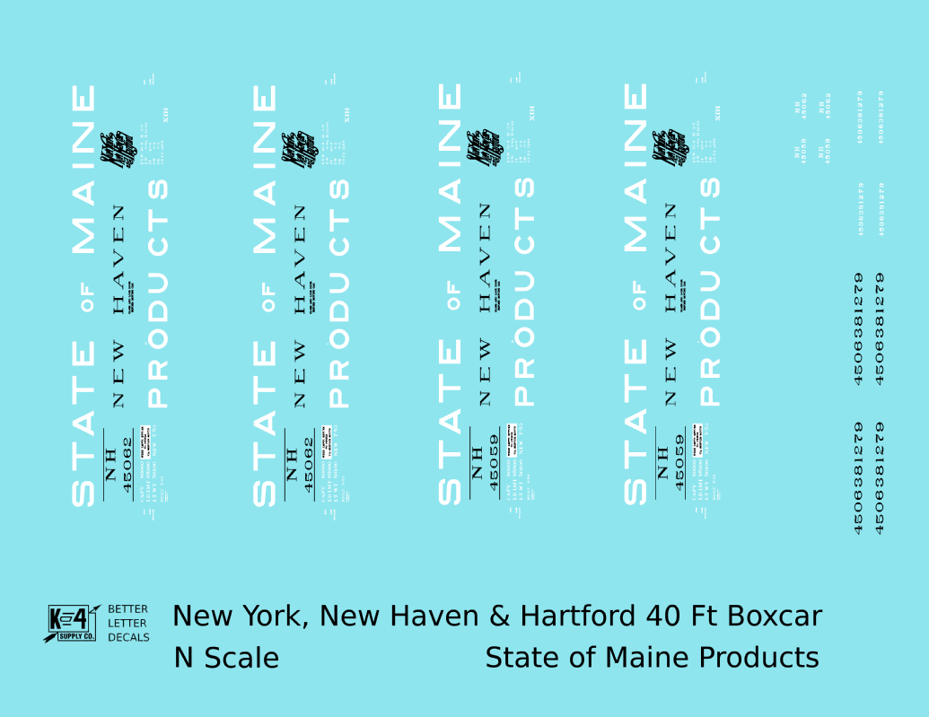 New Haven 40 Ft Insulated Boxcar State Of Maine Products