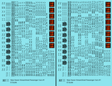 New York, New Haven, and Hartford Streamlined Passenger Cars Black and Orange #1 - Decal - Choose Scale