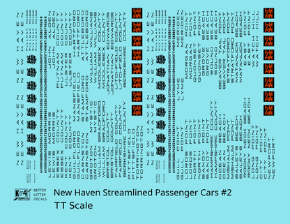 New York, New Haven, and Hartford Streamlined Passenger Cars Black and Orange #2