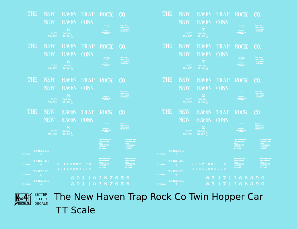 New Haven Trap Rock Co. Ribbed Twin Hopper White