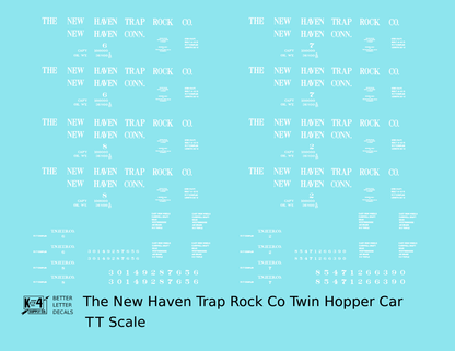 New Haven Trap Rock Co. Ribbed Twin Hopper White